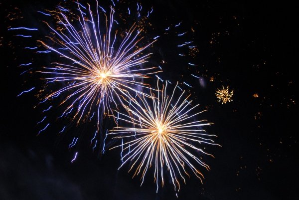 fajerwerki pokaz na Dniach Ziemi Frysztackiej 2013, koncert Sami