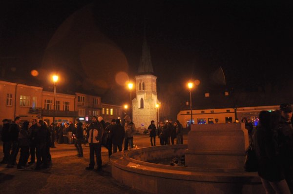 Zdjęcia z Sylwestra na rynku w Strzyżowie