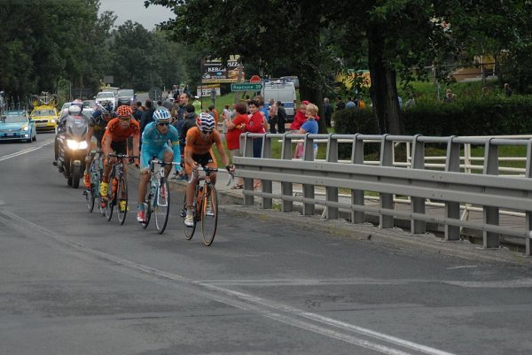 Przejazd wyścigu Tour de Pologne