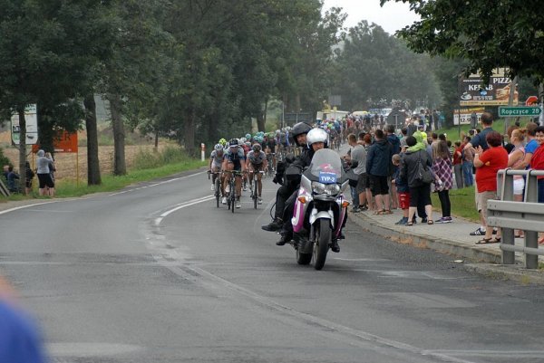 Przejazd wyścigu Tour de Pologne