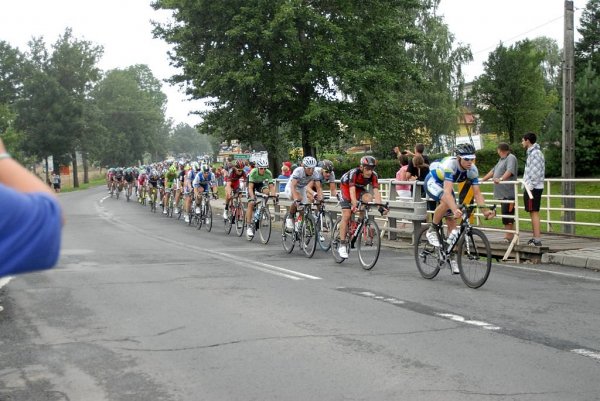 Przejazd wyścigu Tour de Pologne