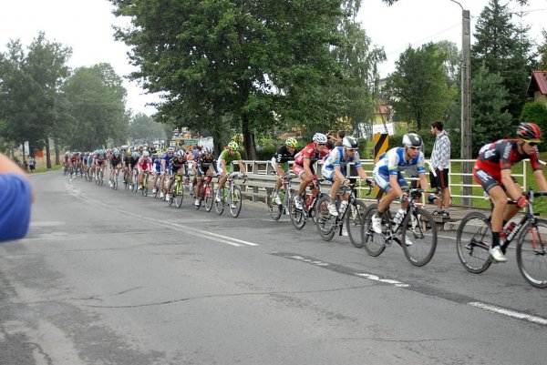 Przejazd wyścigu Tour de Pologne
