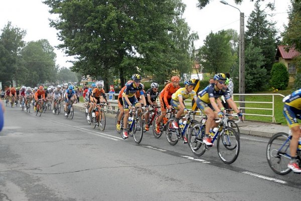 Przejazd wyścigu Tour de Pologne