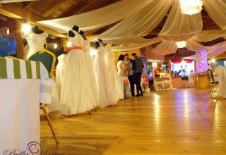 Prezentacja ślubnych sukni podczas II Edycji Targów Ślubnych.