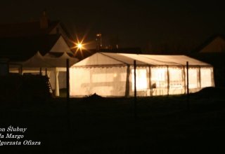 Namiot weselny 5x10 m salon ślubny Bella Marego