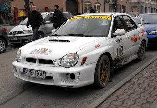 Po rajdzie Wielepole Skrzyńskie Sośnice Szufnarowa Subaru