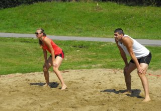 Otwarty Gminny Turniej Piłki Siatkowej Plażowej. Siatkówka plażowa na wysokim powiomie.