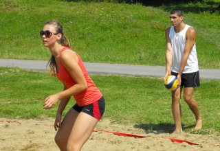 Otwarty Gminny Turniej Piłki Siatkowej Plażowej. Siatkówka plażowa na wysokim powiomie.