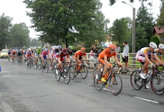 Przejazd wyścigu Tour de Pologne