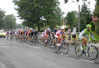 Przejazd wyścigu Tour de Pologne