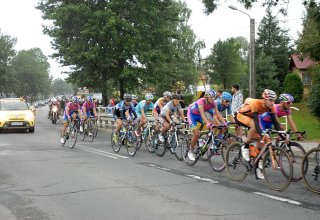 Przejazd wyścigu Tour de Pologne