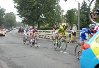 Przejazd wyścigu Tour de Pologne