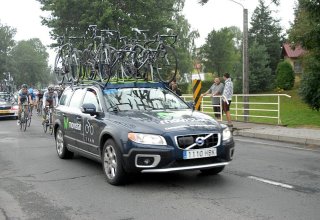 Przejazd wyścigu Tour de Pologne