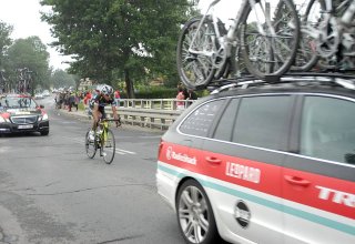 Przejazd wyścigu Tour de Pologne