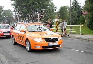 Przejazd wyścigu Tour de Pologne