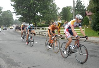 Przejazd wyścigu Tour de Pologne