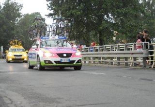 Przejazd wyścigu Tour de Pologne