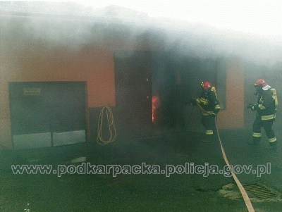 pożar policja pożar policja
