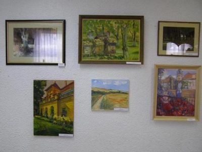 Prace wystawy poplenerowej Wystawa Pleneru Malarsko-Rzeźbiarskiego "Łańcut 2008"