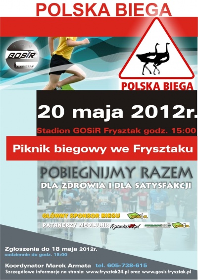 Akcja Polska Biega we Frysztaku Sponsor biegu - Sport1.pl