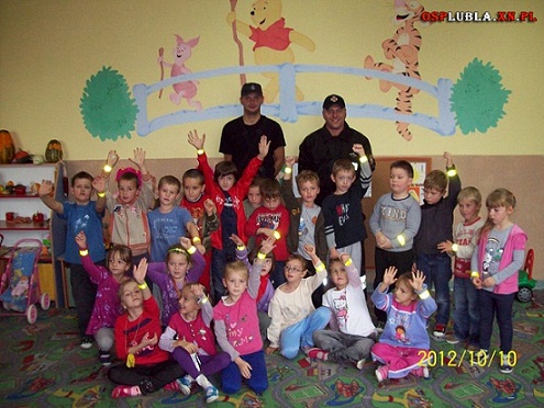 Akcja OSP Lubla Noś Odblaski - Świeć Przykładem!