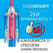 Napełnianie i wymiana butli sodastream Różowe i niebieskie 25zł